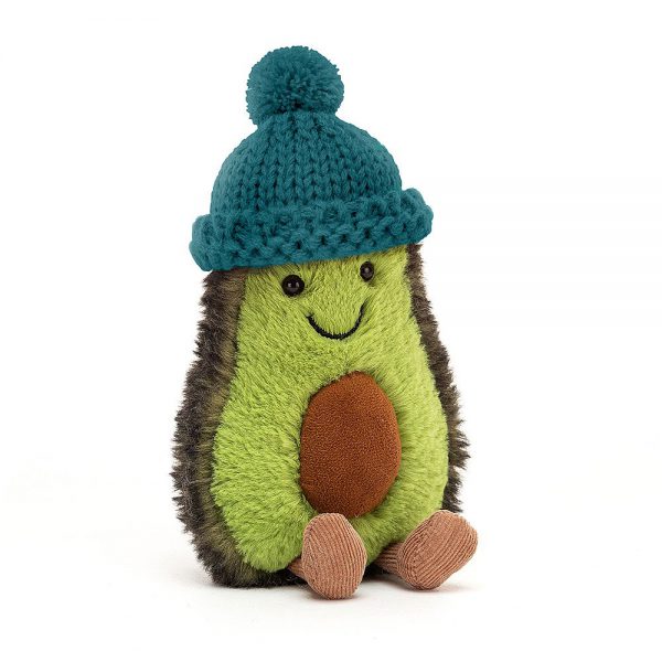 Jellycat Przytulanka awokado Amuseable z czapką zieloną 16 cm - Tulmisie