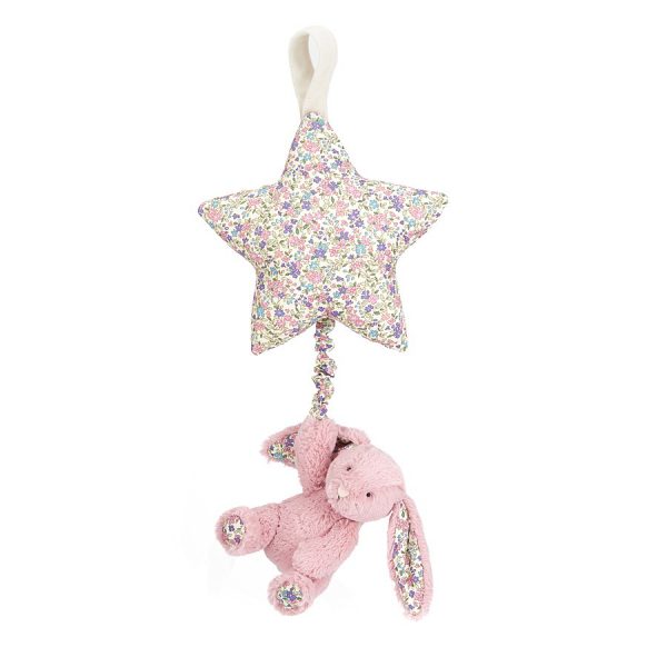 Jellycat Pozytywka z króliczkiem maskotką z uszami w kwiatki 28 cm - Tulmisie