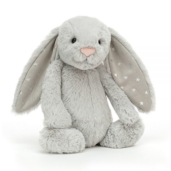 Jellycat Pluszak królik szary z uszami w gwiazdki 31 cm - Tulmisie