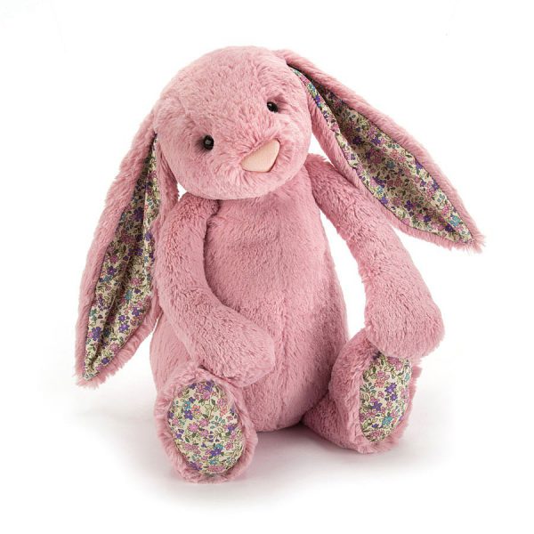 Jellycat Maskotka królik różowy z uszami w kwiatki 36 cm - Tulmisie